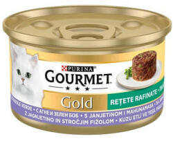 Gourmet Gold, miel si fasole verde, hrana umeda pentru pisici, 85 g