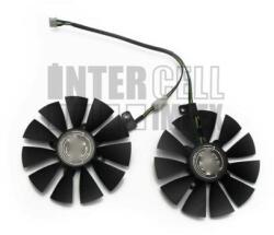 Delta ASUS GTX1060 GTX1070 RX480 series PLD09210S12HH 87mm 4 pin VGA videókártya hűtő/ventilátor/fan