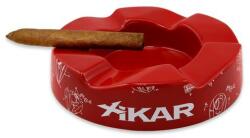 Xikar Wave mintás kerámia szivar hamutartó 6 szivar - piros (429WDRD)
