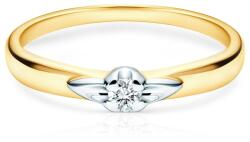 SAVICKI Inel de logodnă SAVICKI: aur bicolor, diamant - savicki - 2 946,00 RON