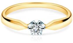 SAVICKI Inel de logodnă SAVICKI: aur bicolor, diamant - savicki - 4 104,00 RON