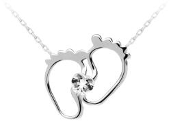 Preciosa Pandantiv din argint Tender Heart în formă de inimă cu zircon cubic Preciosa 5334 00 - silvertime - 415,63 RON