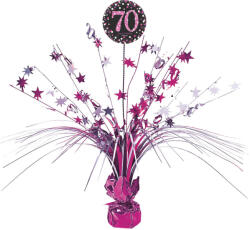 Amscan Happy Birthday Pink 70 asztaldísz 45, 7 cm (DPA9901741)