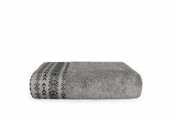  Bordűrös frottír törölköző, Szürke, 70x140 cm (500 g/m2)