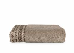  Bordűrös frottír törölköző, Capuccino, 70x140 cm (500 g/m2)