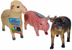 UP Int'l - Set 3 figurine din cauciuc animale domestice, Taur/Oaie/Purcel, 20 - 22 cm (UP26699TOP)