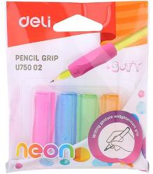 Deli Ceruzafogó, 4 darabos, DELI Neon, 4 különböző szín (DEU75002)