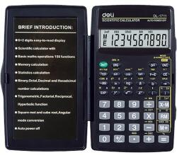 Deli Számológép, tudományos, 56 funkció, DELI Easy, fekete (DEL01711)