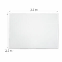 Relaxdays Téglalap alakú árnyékoló napvitorla fehér 250x350 cm 10035834_250x350