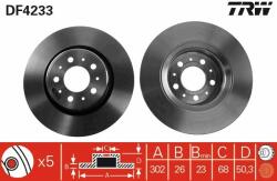 TRW Disc frana TRW DF4233 (DF4233) - automobilus