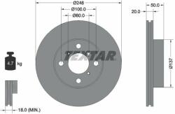 TEXTAR Disc frana TEXTAR 92104500 (92104500)