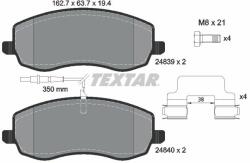 TEXTAR set placute frana, frana disc TEXTAR Q+ 2483901 (2483901)