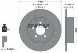 TEXTAR Disc frana TEXTAR PRO 92234803 (92234803)