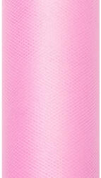 PartyDeco S. r. o Dekoranyag, tüll, 30CM, 9M, világos rózsaszín