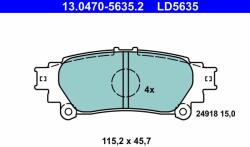 ATE set placute frana, frana disc ATE Ceramic 13.0470-5635.2 (13.0470-5635.2)