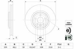 Bosch Disc frana BOSCH 0 986 479 G32 (0 986 479 G32) - automobilus