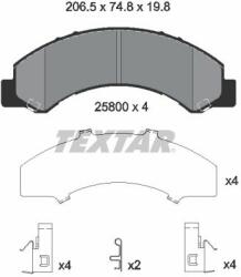 TEXTAR set placute frana, frana disc TEXTAR 2580001 (2580001)