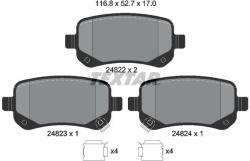 TEXTAR set placute frana, frana disc TEXTAR 2482201 (2482201)
