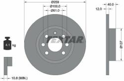 TEXTAR Disc frana TEXTAR 92050600 (92050600)