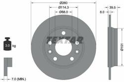 TEXTAR Disc frana TEXTAR PRO 92327203 (92327203)