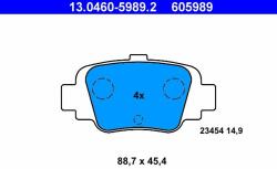 ATE set placute frana, frana disc ATE 13.0460-5989.2 (13.0460-5989.2)