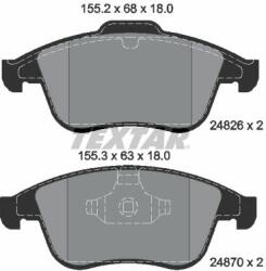 TEXTAR set placute frana, frana disc TEXTAR Q+ 2482601 (2482601)