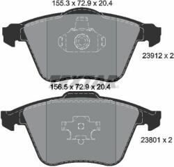 TEXTAR set placute frana, frana disc TEXTAR Q+ 2391202 (2391202)