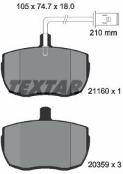 TEXTAR set placute frana, frana disc TEXTAR 2116002 (2116002)