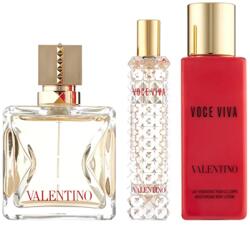 Valentino Voce Viva szett III. 100 ml eau de parfum + 15 ml eau de parfum + 100 ml testápoló (eau de parfum) hölgyeknek garanciával