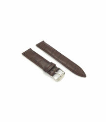 Curea piele maro închis model crocodil QR 22mm - 4240222 - ceas-shop