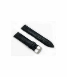  Curea piele neagră model crocodil QR 18mm - 4240118 - ceas-shop