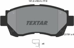 TEXTAR set placute frana, frana disc TEXTAR 2179101 (2179101)