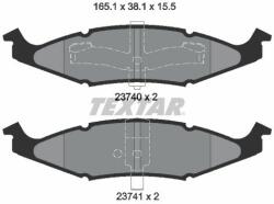 TEXTAR set placute frana, frana disc TEXTAR 2374001