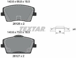 TEXTAR set placute frana, frana disc TEXTAR 2612601 (2612601)