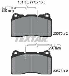 TEXTAR set placute frana, frana disc TEXTAR Q+ 2357501 (2357501)
