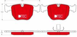 TRW set placute frana, frana disc TRW DTEC COTEC GDB1261DTE (GDB1261DTE)