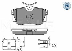 MEYLE set placute frana, frana disc MEYLE -PD: Advanced performance and design. 025 232 2417/PD (025 232 2417/PD)