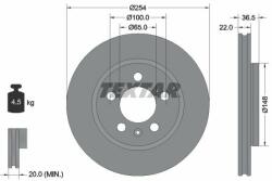 TEXTAR Disc frana TEXTAR PRO 92329503 (92329503)