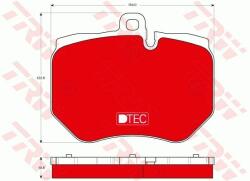 TRW set placute frana, frana disc TRW DTEC COTEC GDB1848DTE (GDB1848DTE)