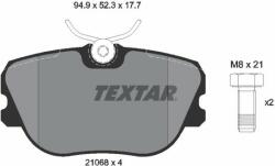 TEXTAR set placute frana, frana disc TEXTAR 2106804 (2106804)