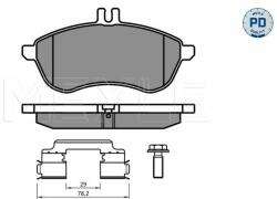 MEYLE set placute frana, frana disc MEYLE 025 243 0620-2/PD - automobilus