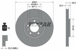 TEXTAR Disc frana TEXTAR PRO 92197103 (92197103)