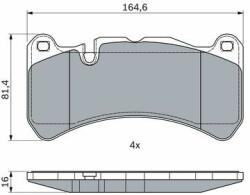Bosch set placute frana, frana disc BOSCH 0 986 494 965 (0 986 494 965)