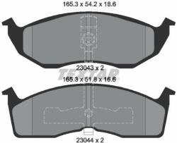 TEXTAR set placute frana, frana disc TEXTAR 2304301 (2304301)