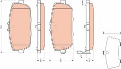 TRW set placute frana, frana disc TRW GDB3402 (GDB3402)