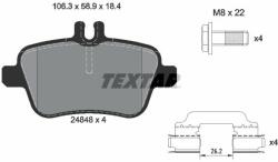 TEXTAR set placute frana, frana disc TEXTAR Q+ 2484805 (2484805)