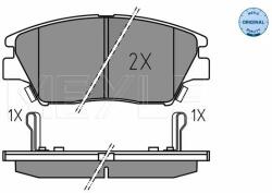 MEYLE set placute frana, frana disc MEYLE -ORIGINAL: True to OE. 025 225 9018 (025 225 9018)