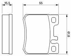 Bosch set placute frana, frana disc BOSCH 0 986 424 358 (0 986 424 358)