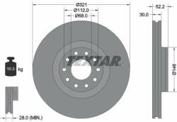TEXTAR Disc frana TEXTAR PRO 92154703 (92154703)