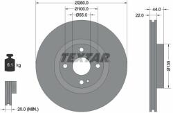 TEXTAR Disc frana TEXTAR PRO 92301503 (92301503)